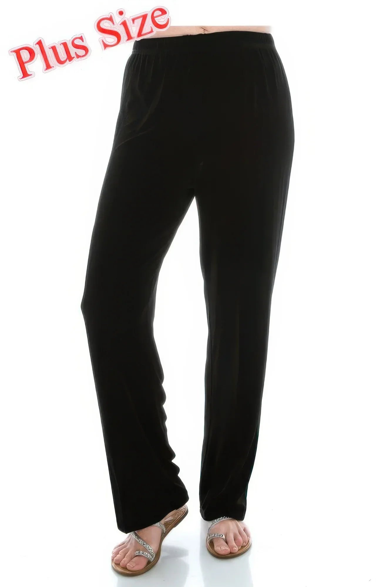 Jostar Stretchy Acetate Solid Long Plus Pants | Mixtshop LLC
