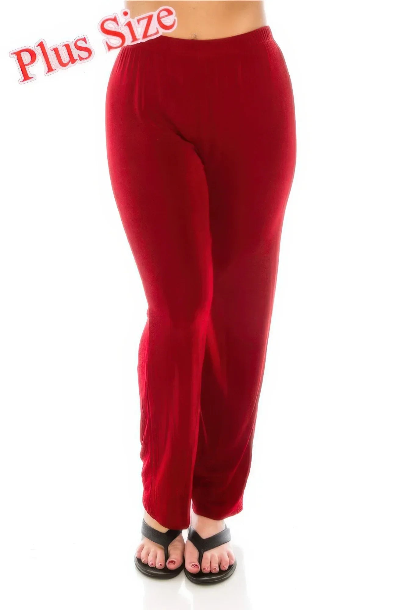Jostar Stretchy Acetate Solid Long Plus Pants | Mixtshop LLC