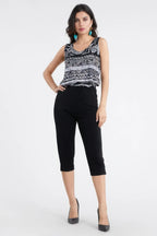 Stretchy Solid Capri Pants | Mixtshop LLC