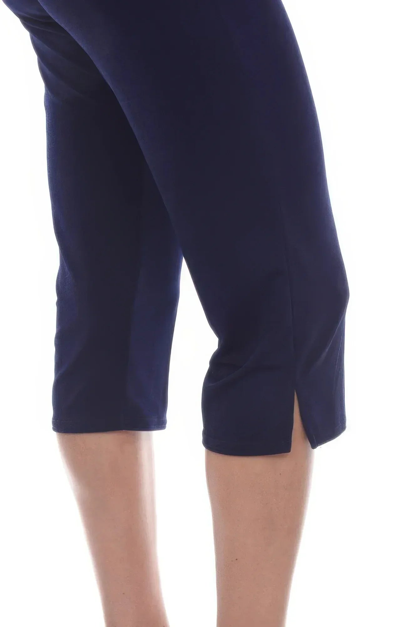 Stretchy Solid Capri Pants | Mixtshop LLC
