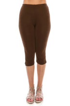Stretchy Solid Capri Pants | Mixtshop LLC