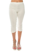 Stretchy Solid Capri Pants | Mixtshop LLC