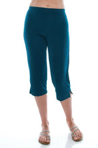 Stretchy Solid Capri Pants | Mixtshop LLC