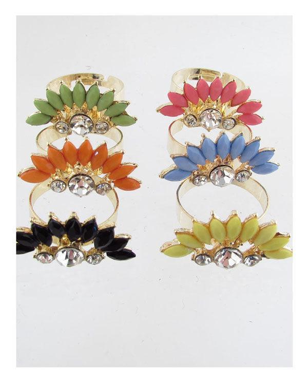 Faux stone adjustable ring | Mixtshop LLC