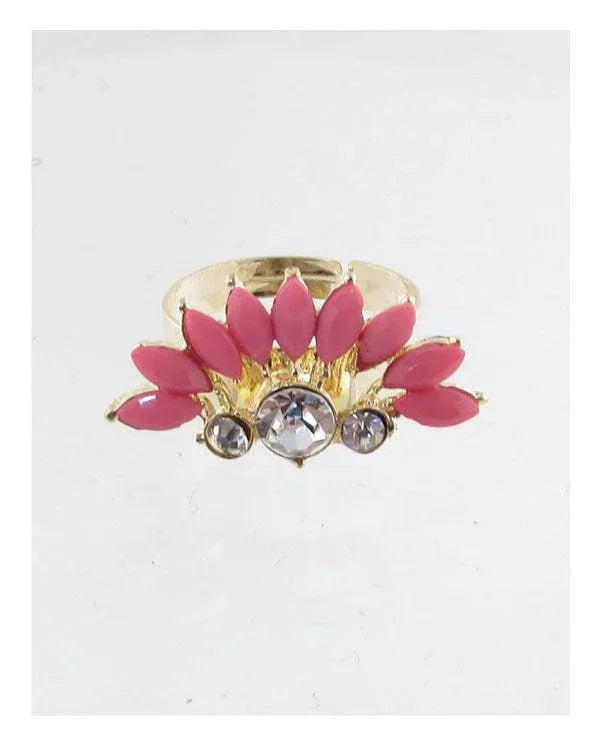 Faux stone adjustable ring | Mixtshop LLC
