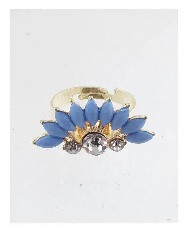 Faux stone adjustable ring | Mixtshop LLC