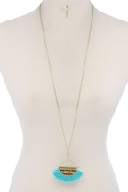 Half Circle Tassel Pendant Necklace | Mixtshop LLC