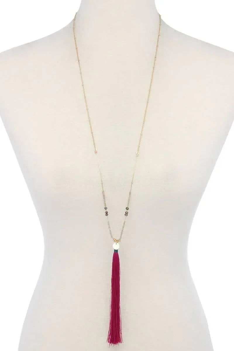 Tassel Pendant Necklace | Mixtshop LLC