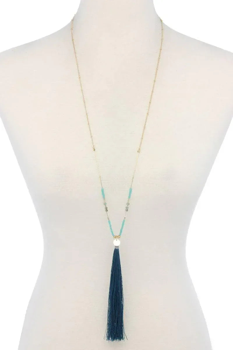 Tassel Pendant Necklace | Mixtshop LLC