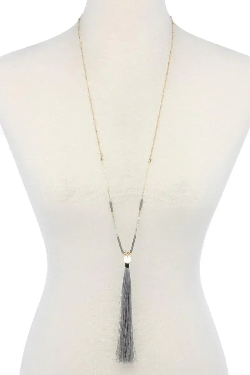 Tassel Pendant Necklace | Mixtshop LLC