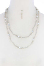 Beaded Fashion Long Necklace And Earring Set | Mixtshop LLC
