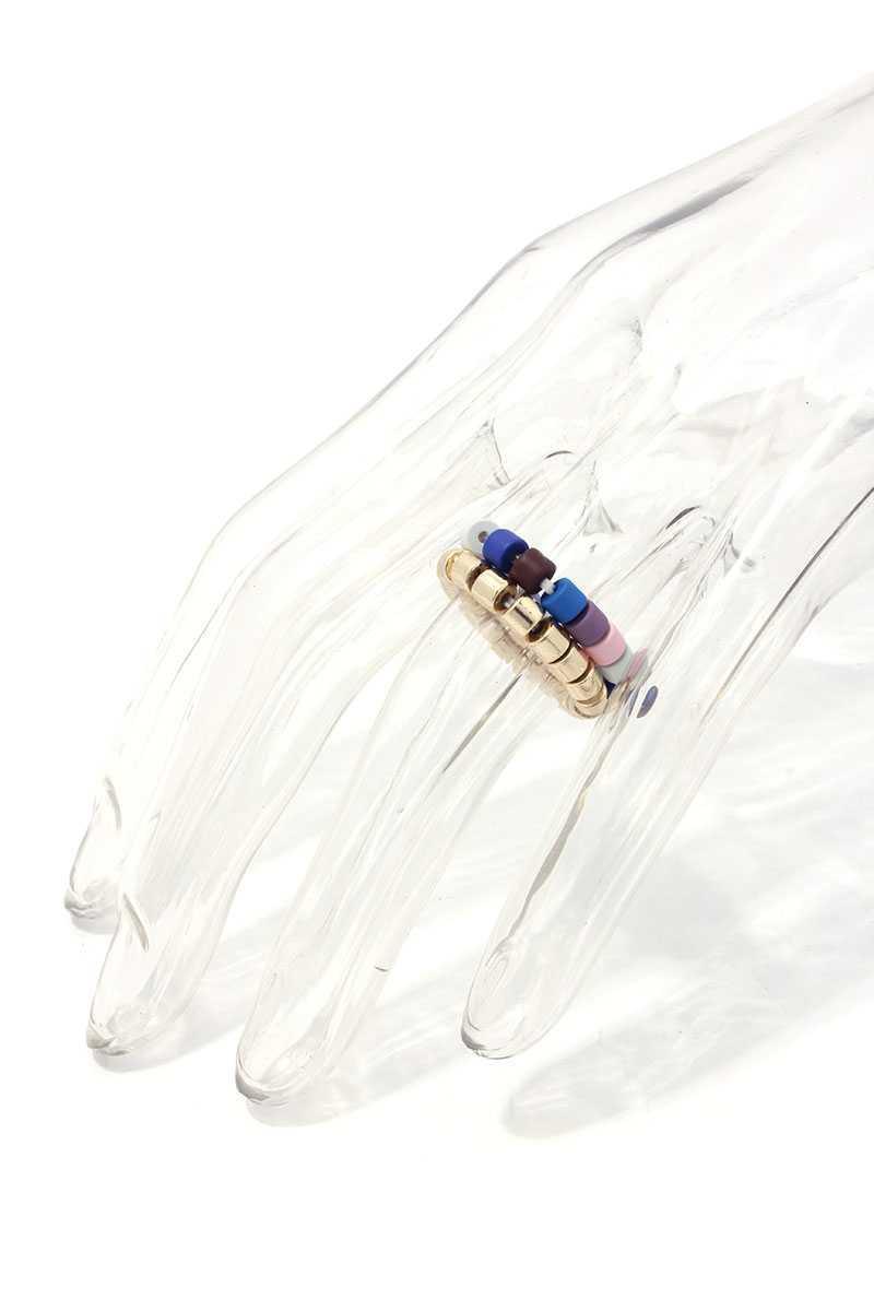 Multi Color Stretch Ring Set | Mixtshop LLC
