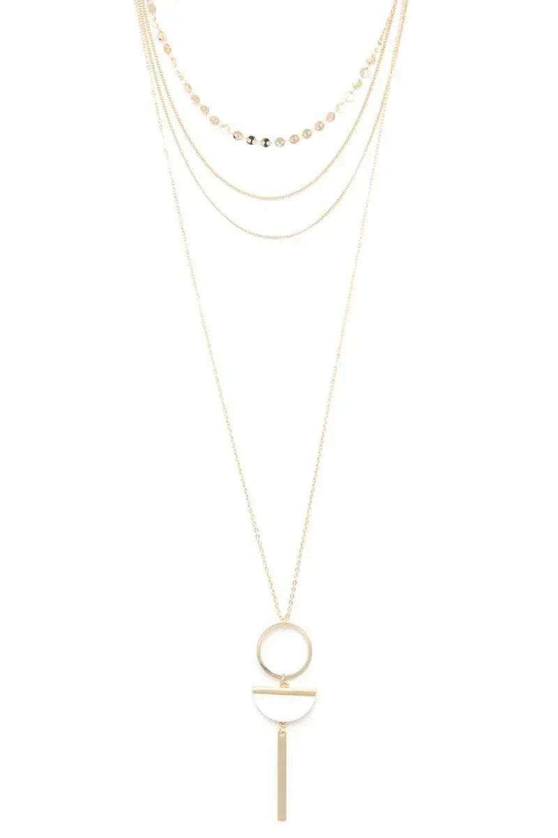 Metal Layered Necklace | Mixtshop LLC