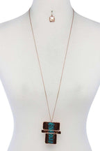 Rectangular Shape Pendant Necklace | Mixtshop LLC