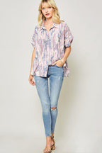 Ornately Patterned Woven Top | Mixtshop LLC
