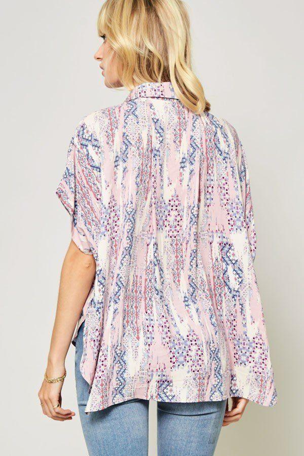 Ornately Patterned Woven Top | Mixtshop LLC
