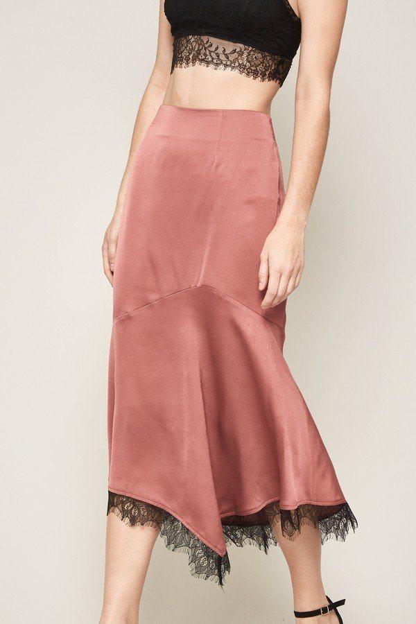 A Solid Woven Midi Skirt Secondary image