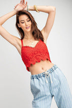 Crochet Laced Bralette Top | Mixtshop LLC