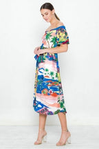 A Printed Woven Dress | Mixtshop LLC