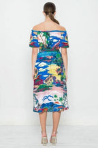 A Printed Woven Dress | Mixtshop LLC