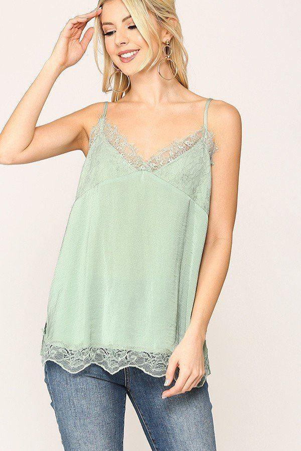 Sleek Satin Cami Top | Mixtshop LLC Main image