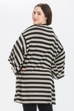 Striped, Cardigan With Kimono Style Sleeves | Mixtshop LLC