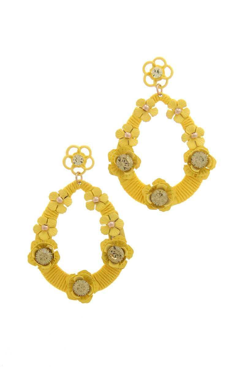 Floral Post Drop Earring | Mixtshop LLC