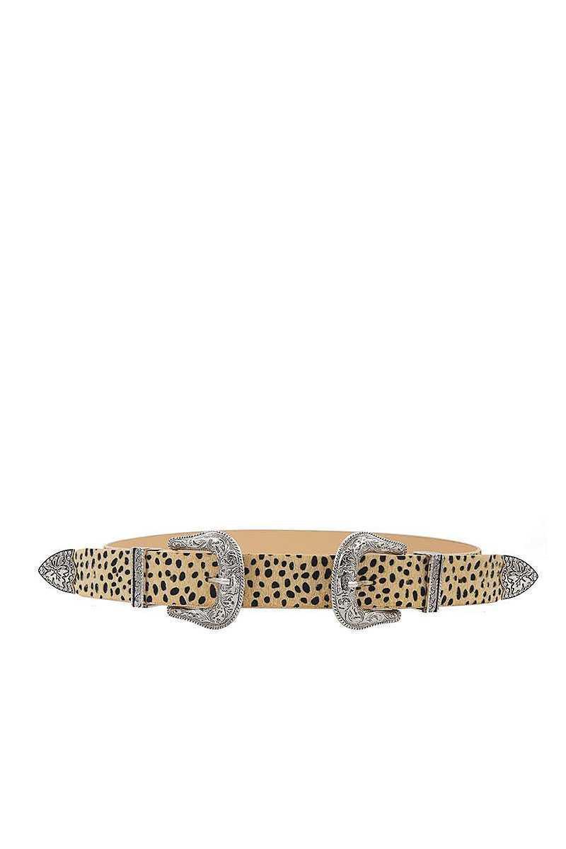 Fashion Chic Trendy Double Buckle Leopar Belt | Mixtshop LLC Main image