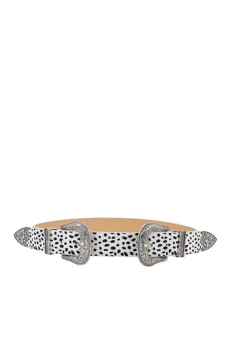Fashion Chic Trendy Double Buckle Leopar Belt Secondary image