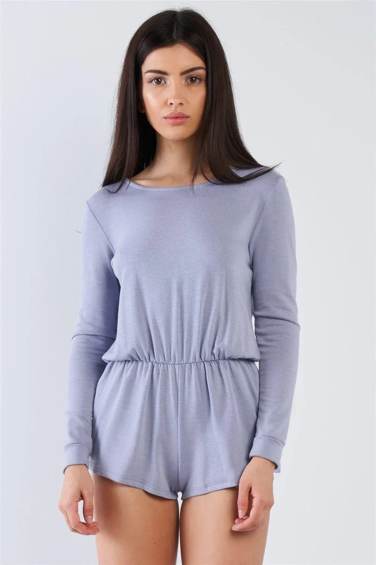 Comfy Tie-back Long Sleeve Romper | Mixtshop LLC Main image