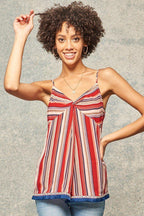 A Multi Stripes Camisole Top | Mixtshop LLC