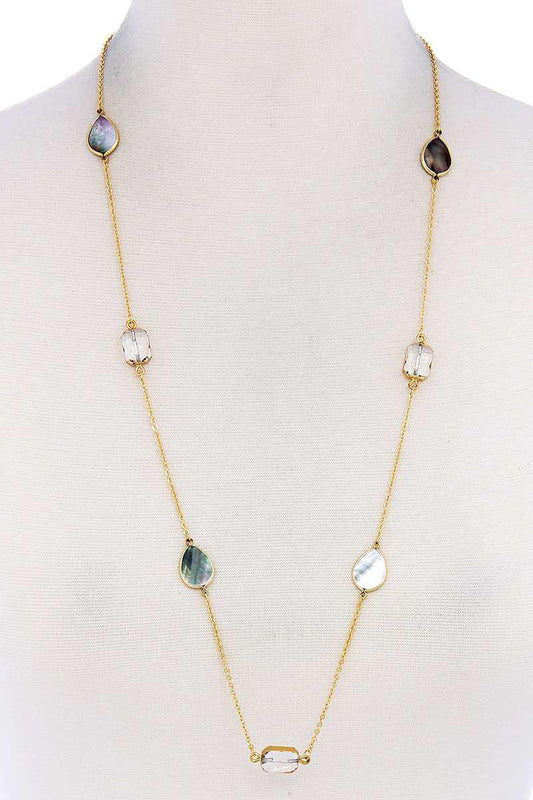 7 Stones Trendy Necklace | Mixtshop LLC