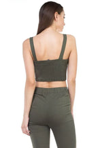 Sweetheart Button Down Crop Top | Mixtshop LLC
