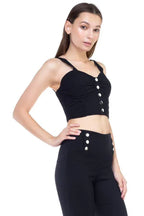Sweetheart Button Down Crop Top | Mixtshop LLC