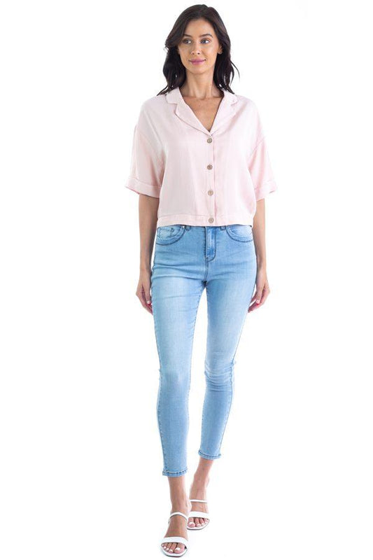 Boxy Button Down Shirt | Mixtshop LLC