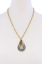 Stylish Tear Drop Shape Chain Necklace | Mixtshop LLC