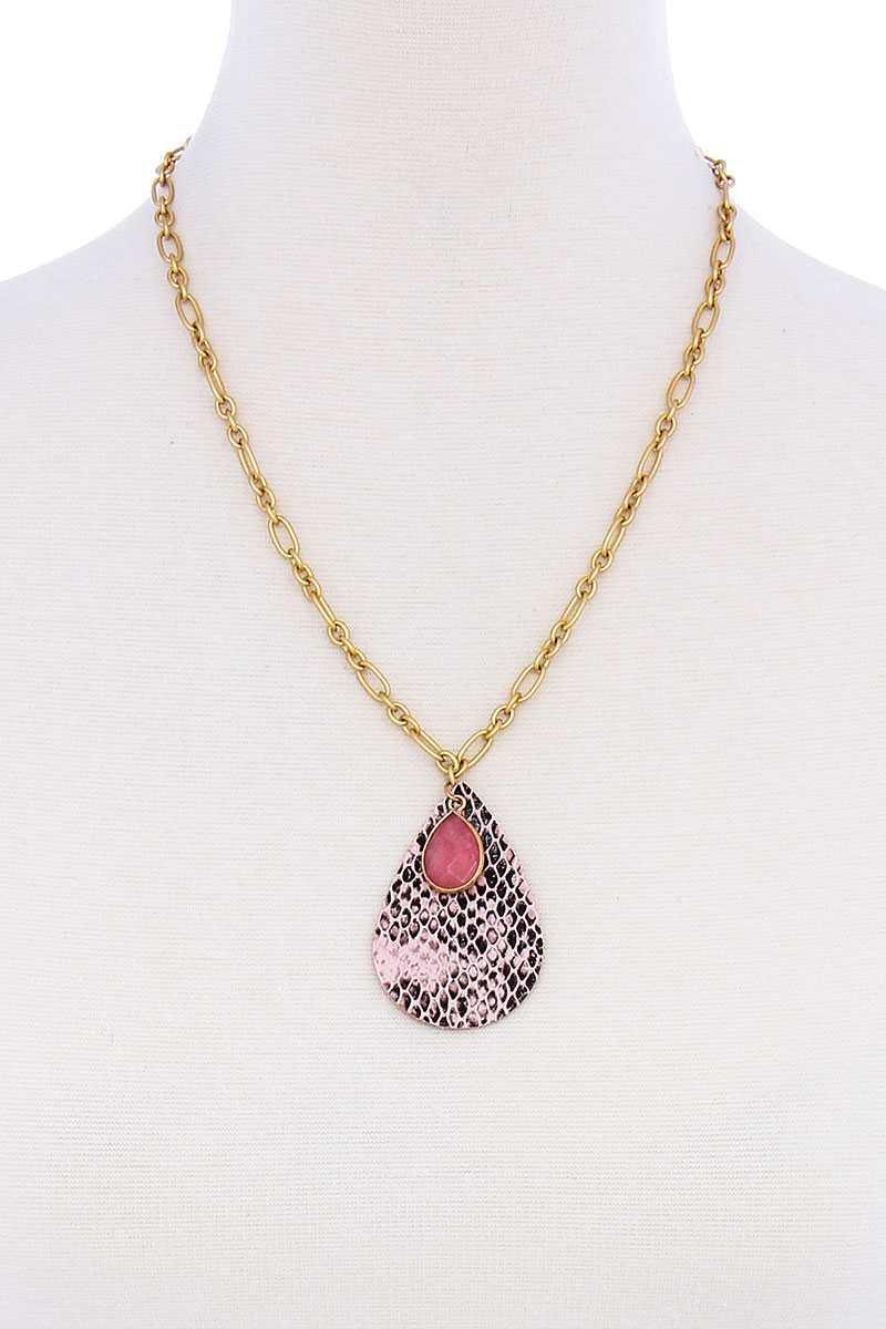Stylish Tear Drop Shape Chain Necklace | Mixtshop LLC
