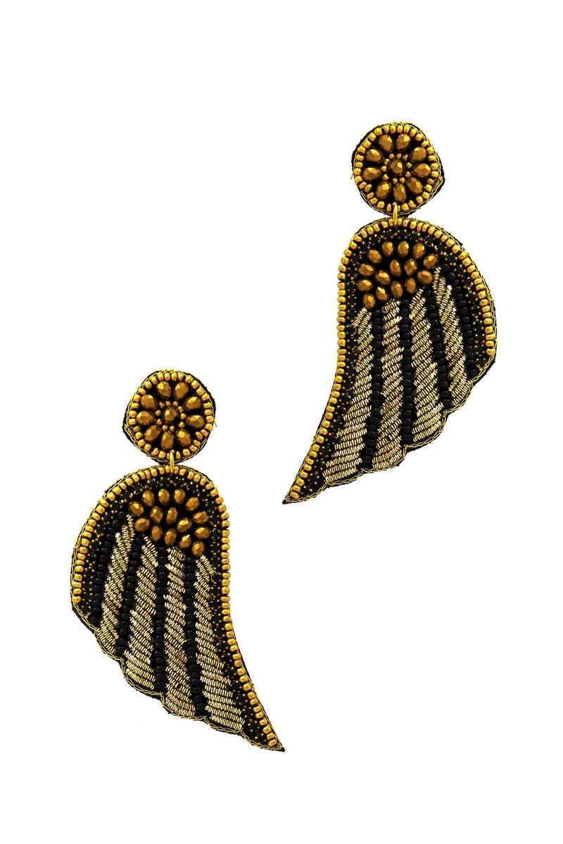 Fashion Modern Wing Patch Drop Earring | Mixtshop LLC