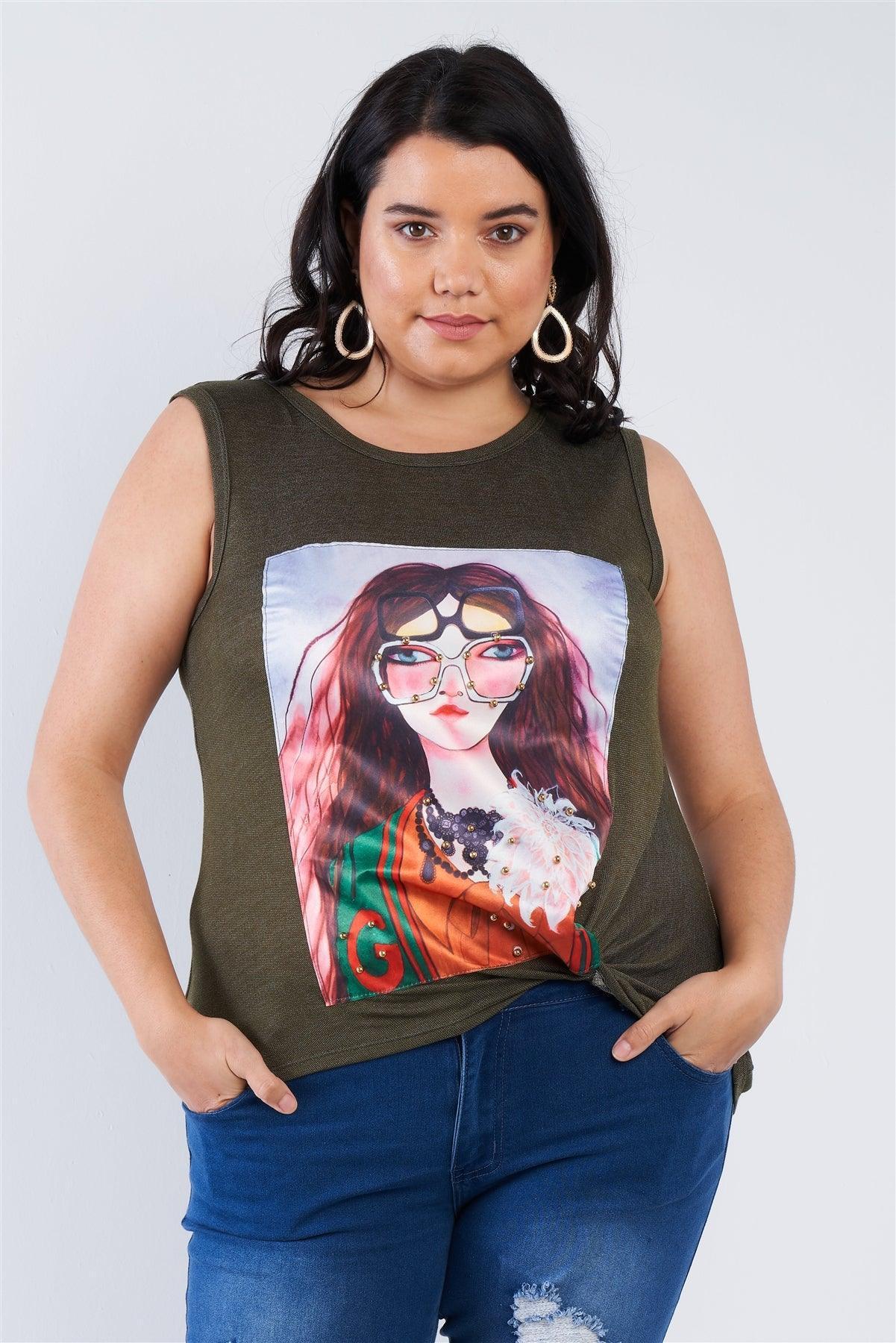 Plus Size Shady Girl Graphic Top | Mixtshop LLC Main image