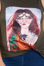 Plus Size Shady Girl Graphic Top | Mixtshop LLC
