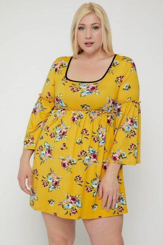 Floral Print Dress | Mixtshop LLC