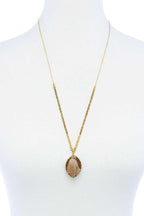 Designer Fashion Beaded And Stone Pendant Necklace | Mixtshop LLC