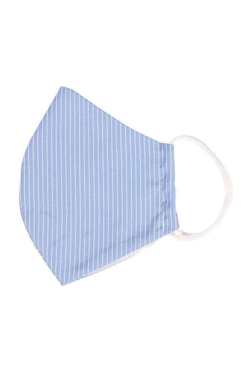 Cotton Stripe 3d Reusable Face Mask Secondary image