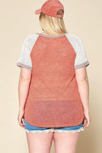 Color-blocked Sweater Knit Top | Mixtshop LLC