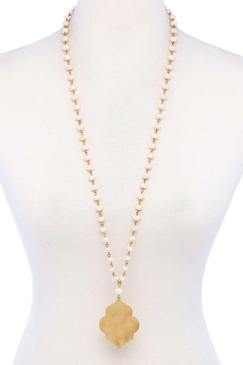Designer Multi Bead Pendant Necklace | Mixtshop LLC