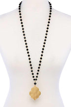 Designer Multi Bead Pendant Necklace | Mixtshop LLC