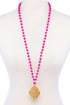 Designer Multi Bead Pendant Necklace | Mixtshop LLC