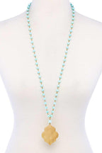 Designer Multi Bead Pendant Necklace | Mixtshop LLC