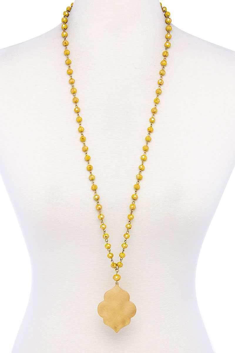 Designer Multi Bead Pendant Necklace | Mixtshop LLC