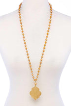 Designer Multi Bead Pendant Necklace | Mixtshop LLC